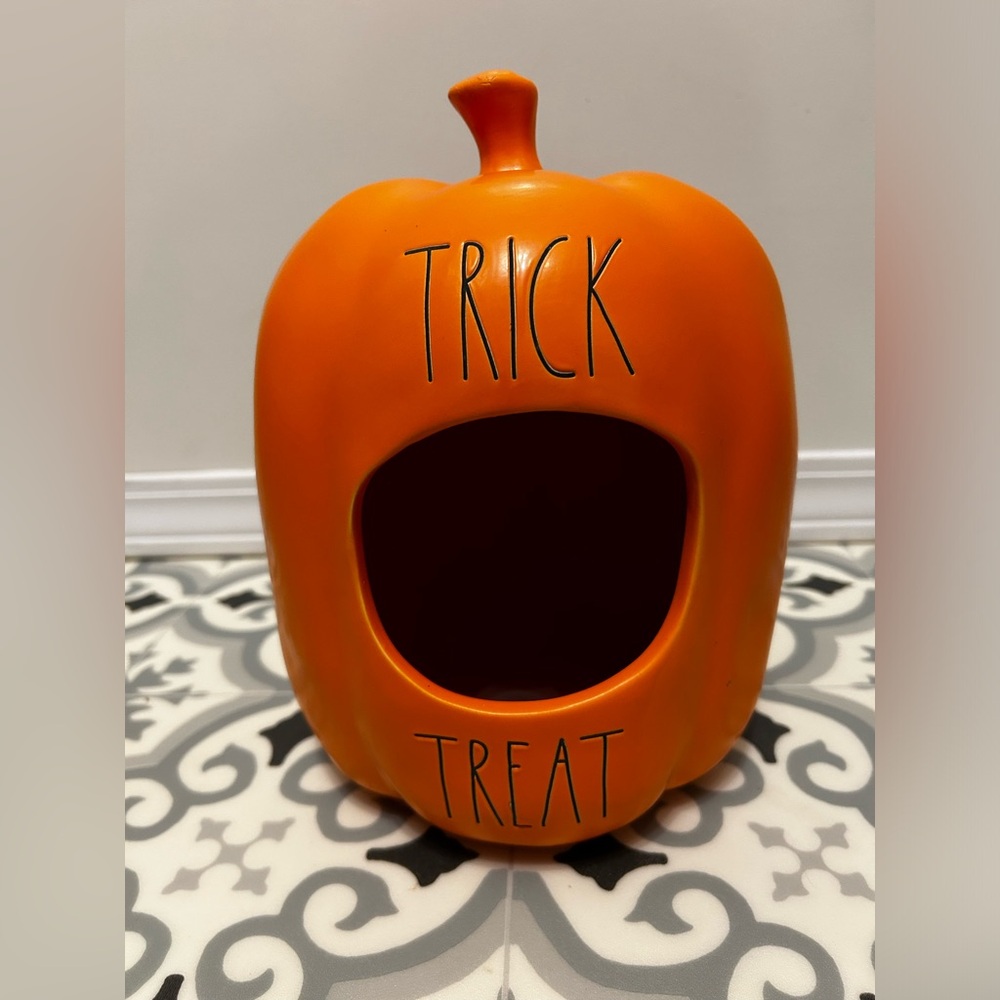 Rae Dunn Pumpkin Trick or Treat Candy Bowl